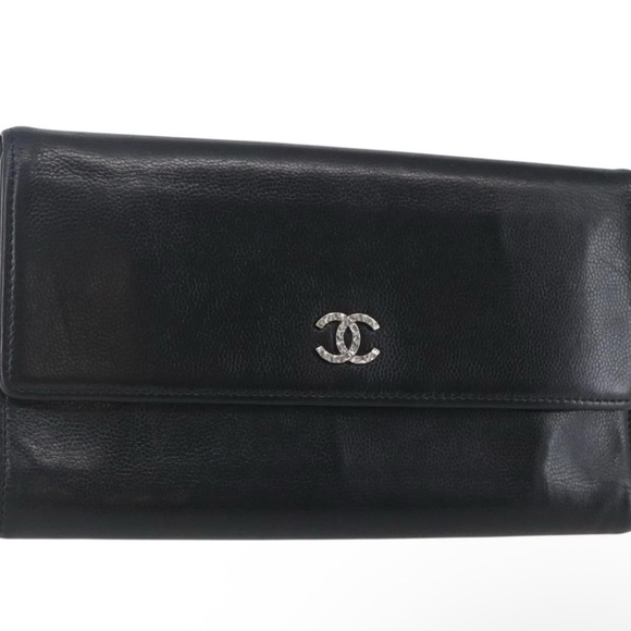 Chanel  Black trifold wallet - Picture 4 of 7